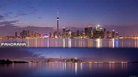 Toronto G20 skyline panorama, Centre Island, Toronto Islands