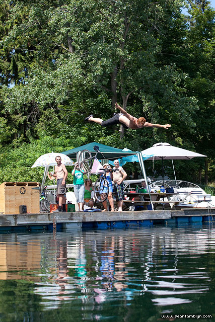 Dock Jumping, Gala Weekend 2011, Algonquin Island, Toronto Islands