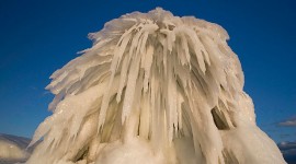 Fantastical ice sculpture, Ward's Island, Toronto Islands