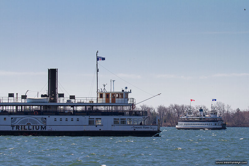 Toronto ferries Trillium and Inglis, Inner Harbour, Toronto Islands