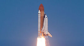 Liftoff of STS-132 space shuttle Atlantis, Cape Canaveral, Florida