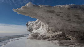Ice formation, Ward's Island, Toronto Islands