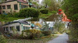 Bayview Ave before and after the Flood of 2017, Ward's Island, Toronto Islands